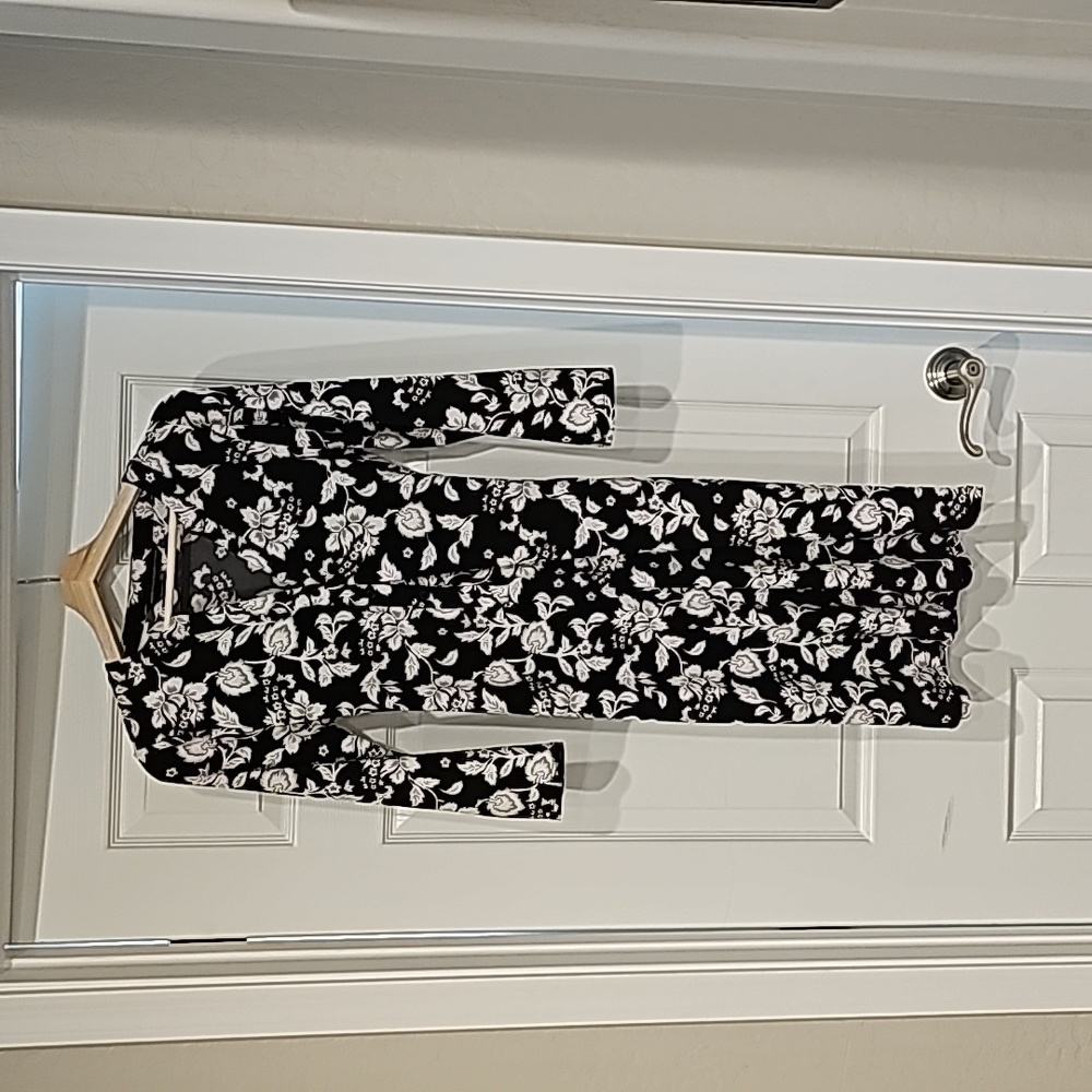 Black & White Floral Dress